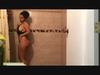 hot fun bikini shower. sorry. side boob, nip slip city